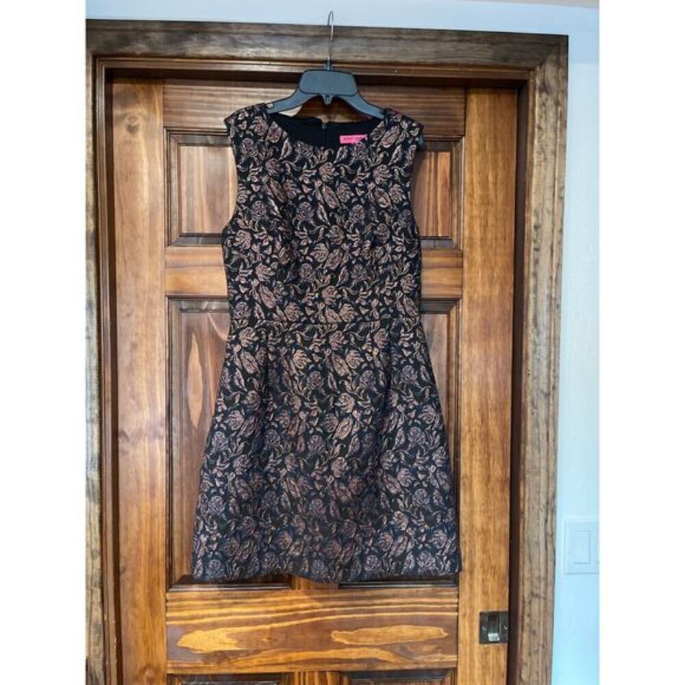 Betsy Johnson Jacquard fit and flare dress size 8